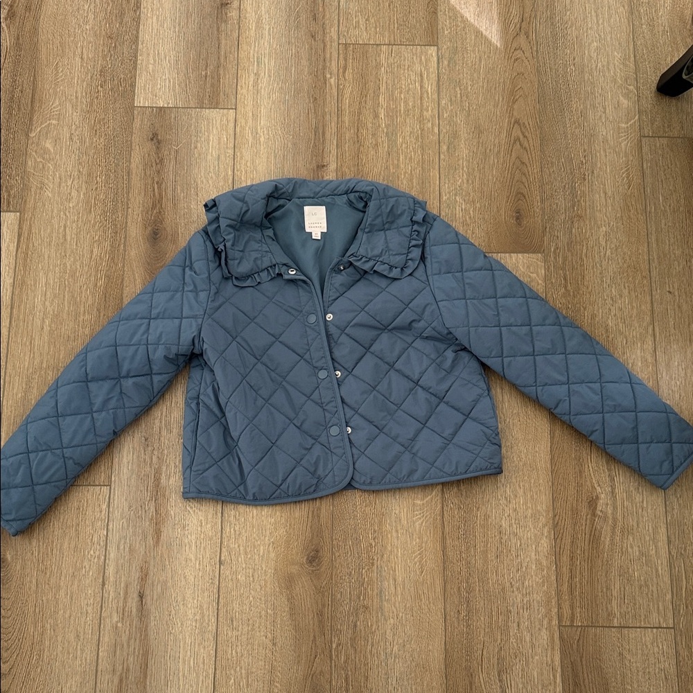 LC Lauren Conrad Quilted Jacket in Soft Blue
